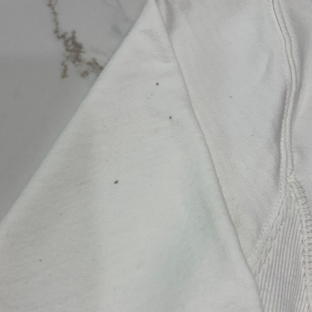 Zara White Sweatshirt with Pink Metallic Graphic - Picture 4 of 13